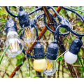 LST-180 String Lights with Clear Bulbs, UL listed Backyard Patio Lights, Hanging Indoor/Outdoor String Light